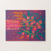 Physalis Herbstliche Pflanze Bouquet farbenfrohe B Puzzle (Horizontal)