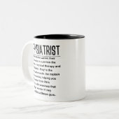 Physiatrist Zweifarbige Tasse (Vorderseite Links)