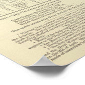 Physical Chart of the Atlantic Ocean Poster (Ecke)