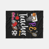 Physical Education Teacher Proud Pe Teacher Srts C Fleecedecke (Vorderseite (Horizontal))