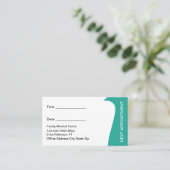 Physical Therapist Appointment Business Cards Terminkarte (Stehend Vorderseite)