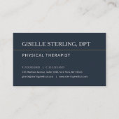 Physical Therapist Office Appointment Reminder Visitenkarte (Vorderseite)
