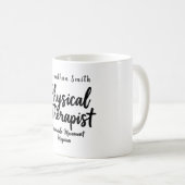 Physical Therapist Passionate Movement Typography Kaffeetasse (VorderseiteRechts)
