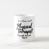 Physical Therapist Passionate Movement Typography Kaffeetasse (Mittel)