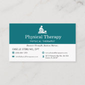 Physical Therapist PT Doctor Visitenkarte (Vorderseite)