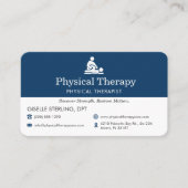 Physical Therapist Scheduling Reminder Visitenkarte (Vorderseite)