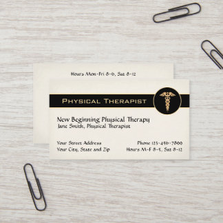 Physical Therapist Therapy Business Cards Visitenkarte