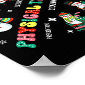 Physical Therapy Christmas Snowman Pt Physical The Poster (Ecke)