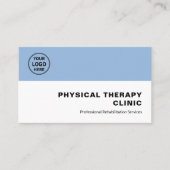Physical Therapy Clinic Professional Logo QR Visitenkarte (Vorderseite)