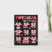 Physical Therapy Cute Candy Heart Valentines Pt Th Karte (Vorderseite)
