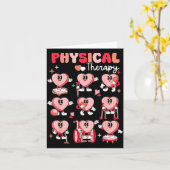Physical Therapy Cute Candy Heart Valentines Pt Th Karte (Gelbe Blume)