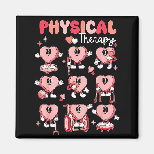 Physical Therapy Cute Candy Heart Valentines Pt Th Magnet (Vorne)