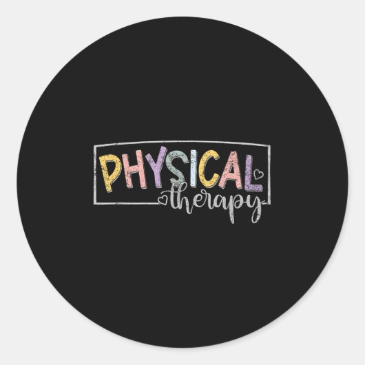 Physical Therapy Funny Physical Therast Pt Therast Runder Aufkleber (Vorderseite)