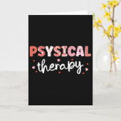 Physical Therapy Krankenschwester Valentinstag Rn  Karte (Gelbe Blume)