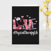 Physical Therapy Love Valentinstag Frauen Herz Ap Karte (Gelbe Blume)