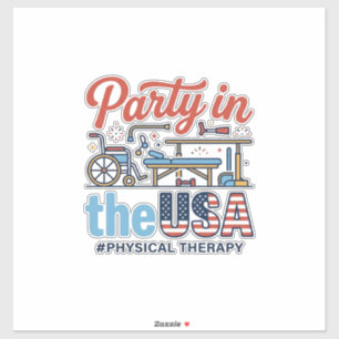 Physical Therapy Party in den USA Vintage T-Shirt_ Aufkleber