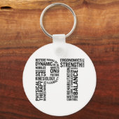 Physical Therapy PT Schlüsselanhänger (Vorderseite)