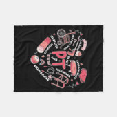 Physical Therapy Pt Valentine Heart Shape Physical Fleecedecke (Vorderseite (Horizontal))