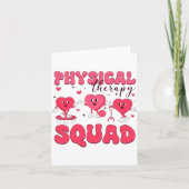 Physical Therapy Squad Valentines Day Pt Pta Vale  Karte (Vorderseite)