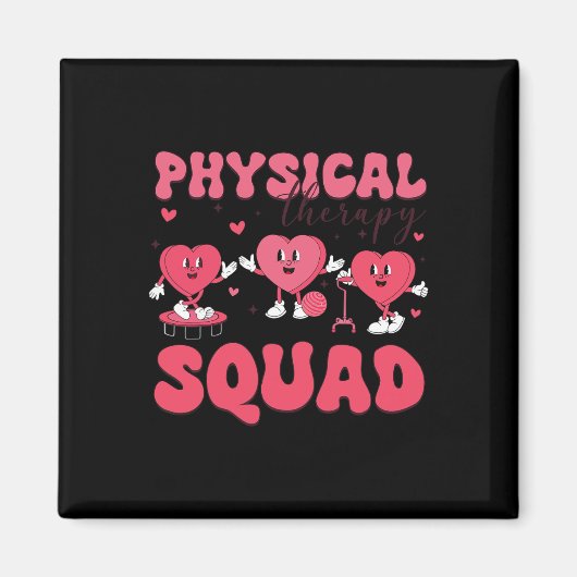 Physical Therapy Squad Valentinstag Pt Pta Vale Magnet (Vorne)