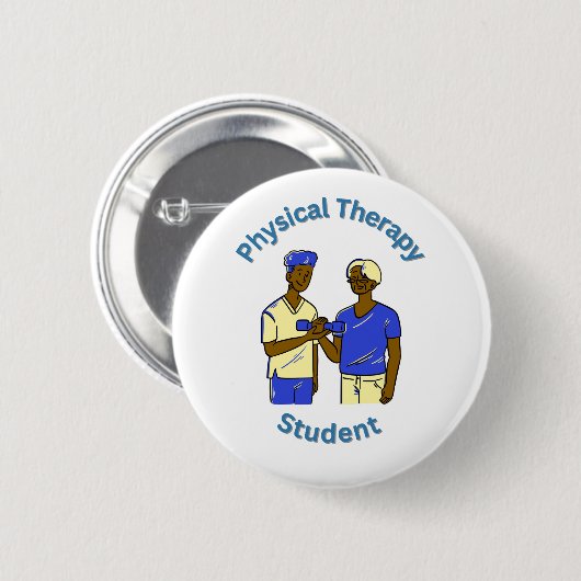 Physical Therapy Student Button (Vorne & Hinten)