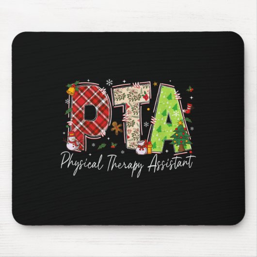 Physical Therapy Therast Istant Pta Santa Christma Mousepad (Vorne)