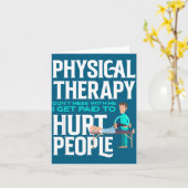 Physical Therast Physical Therapy Funny Physical T Karte (Gelbe Blume)