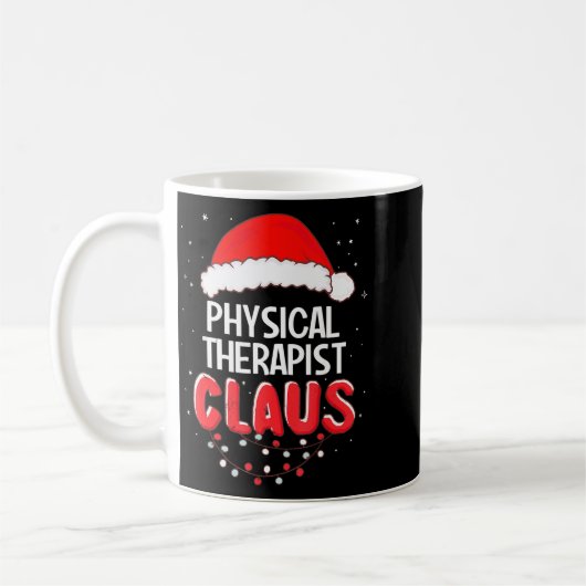 Physical Therast Santa Claus Christmas Matching Co Kaffeetasse (Links)
