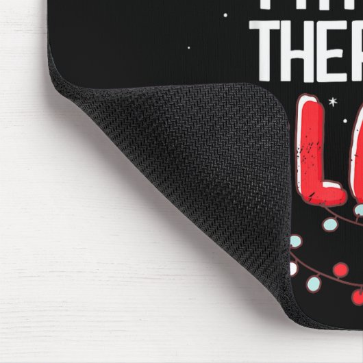 Physical Therast Santa Claus Christmas Matching Co Mousepad (Ecke)