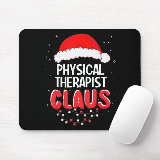 Physical Therast Santa Claus Christmas Matching Co Mousepad (Mit Mouse)