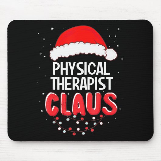 Physical Therast Santa Claus Christmas Matching Co Mousepad (Vorne)