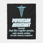 Physician Assistant Definition PA Medical Students Fleecedecke (Vorderseite)