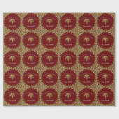 Physician Assistant PA Abschluss Maroon Gold Geschenkpapier (Flach)