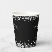 Physician Assistant PA Graduation Black Silver Pappbecher (Links)