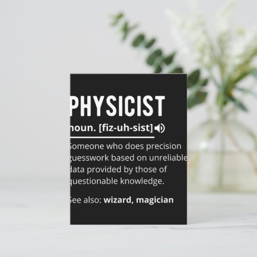 physicist save the date (Stehend Vorderseite)