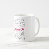 Physics and Math Formulas EMC2 Kaffeetasse (VorderseiteRechts)