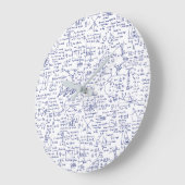Physics Equations in Blue Pen // Große Wanduhr (Winkel)