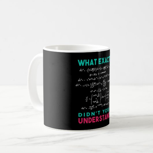 Physics formula Joke Kaffeetasse (Vorderseite Links)