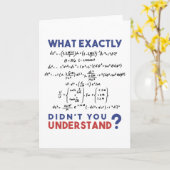 Physics formula Joke Karte (Gelbe Blume)