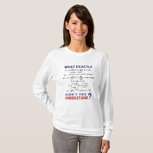 Physics formula Joke T-Shirt (Vorne ganz)