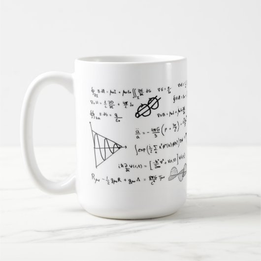 Physics Formulas Coffe Mug Kaffeetasse (Links)