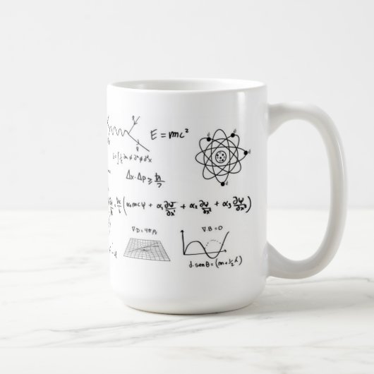 Physics Formulas Coffe Mug Kaffeetasse (Rechts)