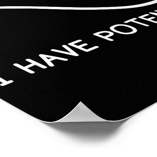 Physics I Have Tential Energy Funny Poster (Ecke)