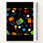 PHYSICS ICONS(BLACK) NOTEBOOK NOTIZBLOCK (Rückseite)