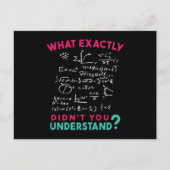 Physics Math Formula Joke Postkarte (Vorderseite)