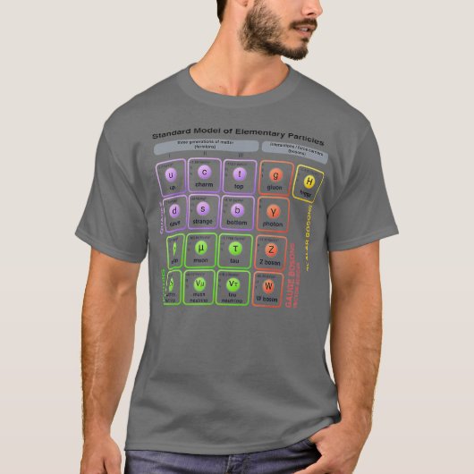 Physics Standard Model of Elementary Particles T-Shirt (Vorderseite)