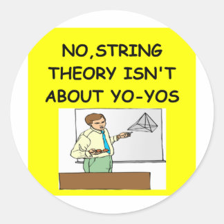 PHYSICS-Stringtheorie Runder Aufkleber