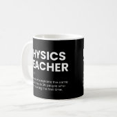 Physics Teacher Funny Definition Kaffeetasse (Vorderseite Links)