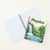 Physics Waterfall Nature Study Notebook | Science  Notizblock (Innenseite)