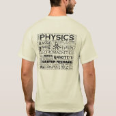 Physik-Atom-T - Shirt auf hellem Hintergrund (Rückseite)